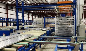 Aluminum Extrusion Fabrication Line Press 4, Age Oven Trays